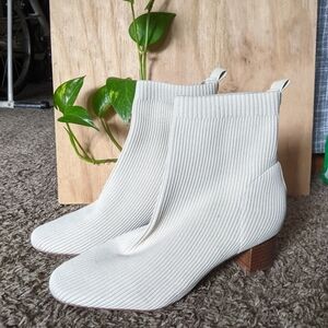 Women's Cream Ankle Boots